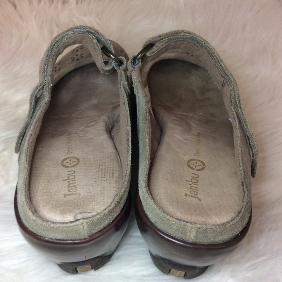 Jambu Brandy Wedge Heel Mules Sz-7.5 - Picture 6 of 7